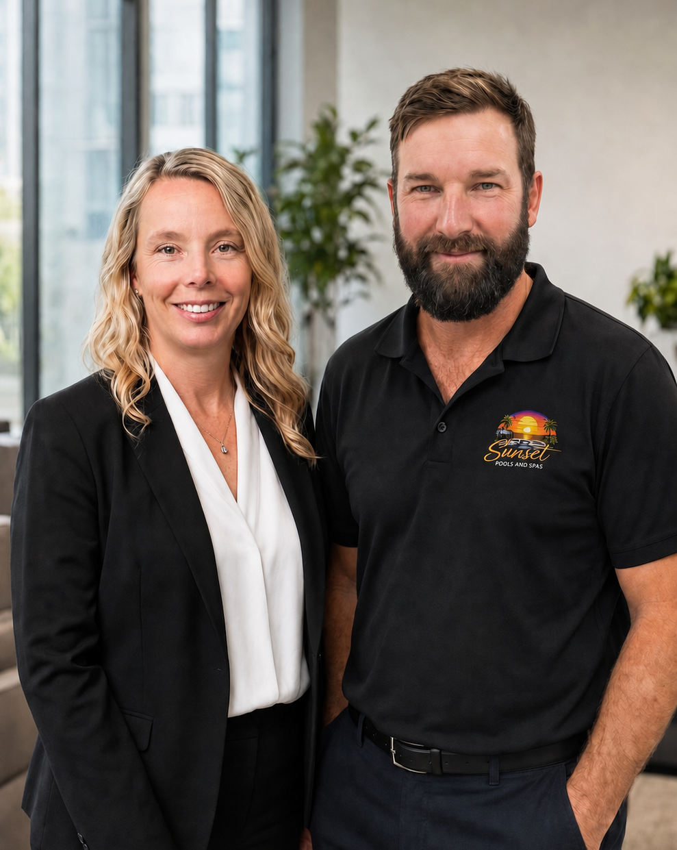Nicole and James from Sunset Pools and Spas